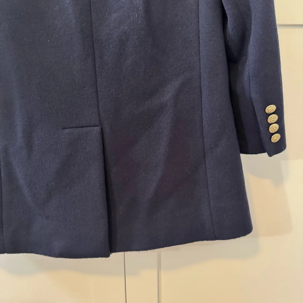 Vintage Wool Womens Navy Peabody House Peacoat Gold Button Size 3/4 - Picture 4 of 15